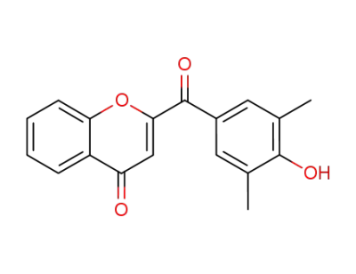 (dimethyl-3',5' hydroxy-4' benzoyl)-2 chromone